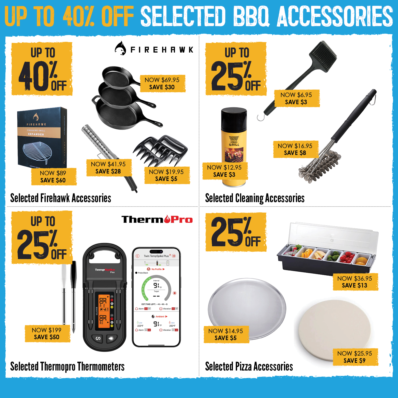 Up To 40% Off Selected BBQ Accessories | Shop Now